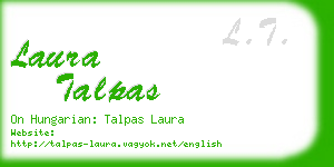 laura talpas business card